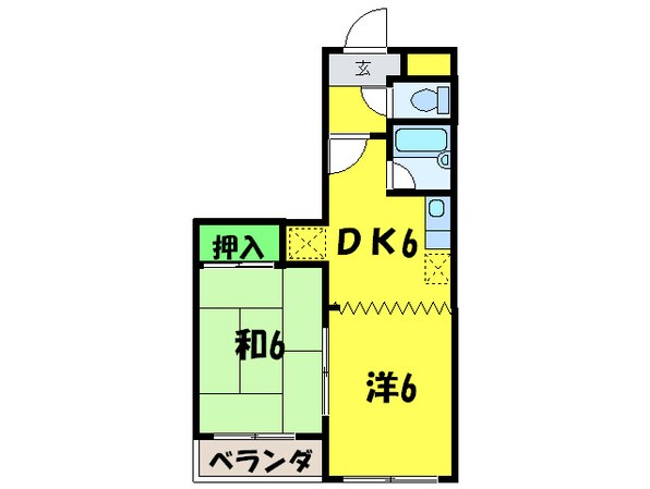 堺ハザマコーポの物件間取画像